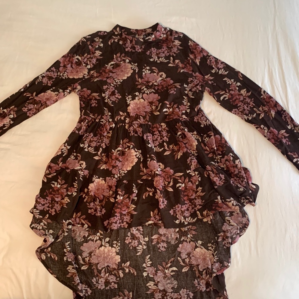 Long-sleeved, small, floral top for sale